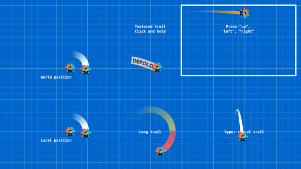 Hyper Trails Customizable Trail Effect The Defoldmine Defold Game Engine Forum