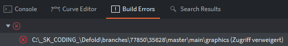 defold editor 2 build error