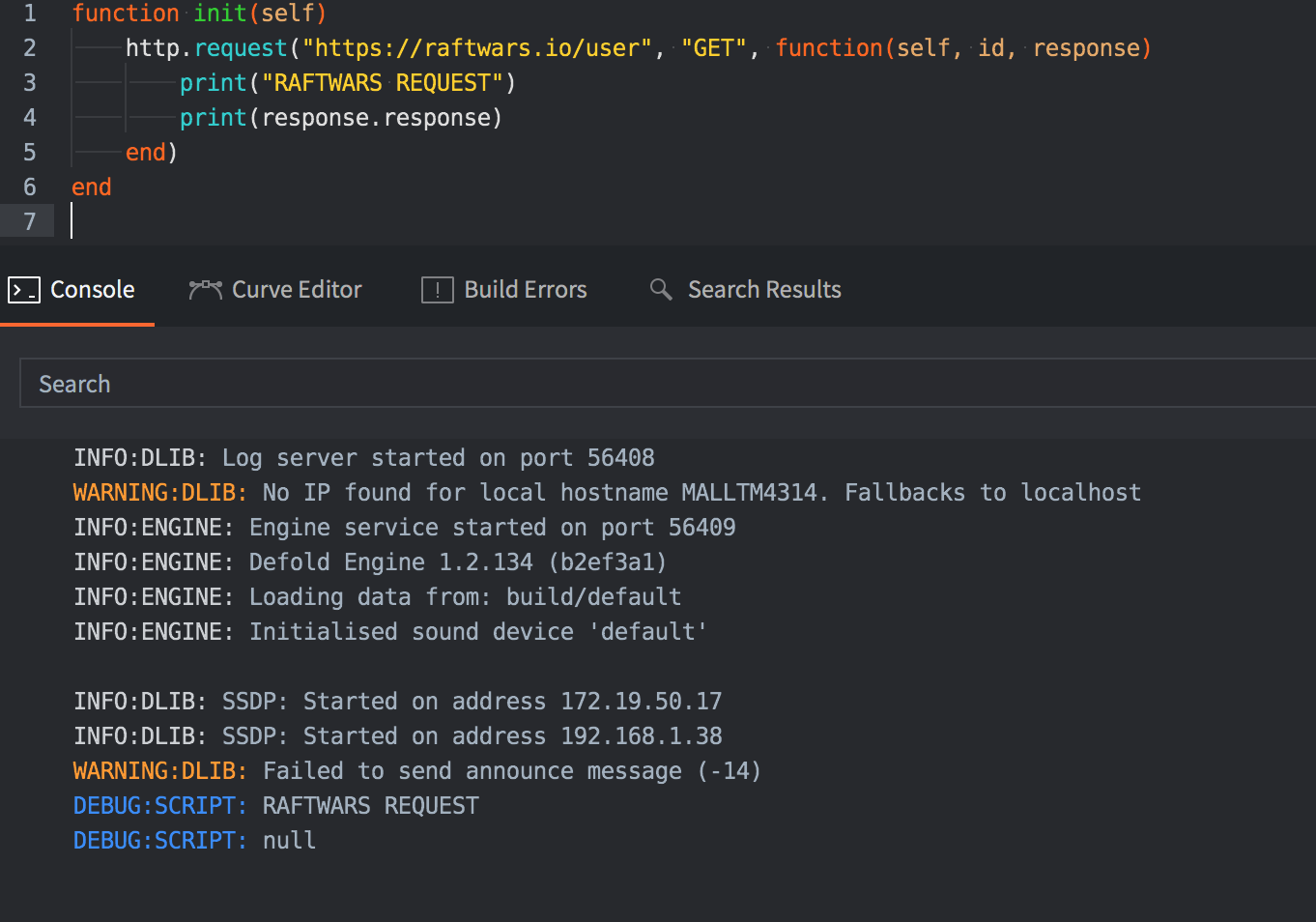Get запрос https. Js request get. Default info. Function init как разместить на html. Null's script Builder.