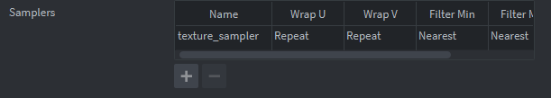 texture_sampler added to Samplers